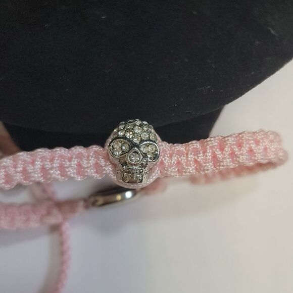 Rolf Bleu Pink Macrame Adjustable Beaded Bracelet Set of 2 - Picture 9 of 11